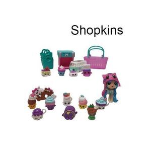 Shopkins and Kawaii Crush Vinyl Figure Variety Mini Figures Bundle Set